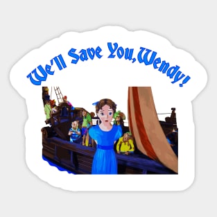 Peter Pan’s Flight Wendy Darling Sticker